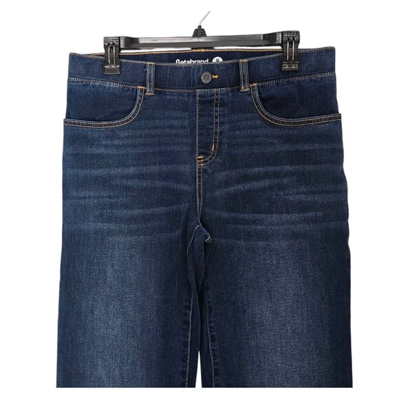 Women's - Betabrand Straight Leg 4-Pocket Yoga Denim Jeans, Size Medium Long - Picture 4 of 10